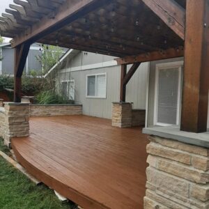 Prominent Painters - Deck Painting project